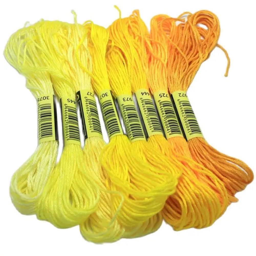 Cotton Embroidery Thread Skeins - クロスステッチ刺embroidery糸,ユニークなスタイル,フロス,ミシンかせ,職人技,グラデーションカラー