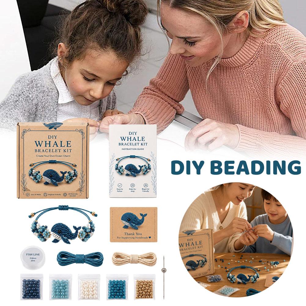 Beading - DIYビーズブレスレット製作キット かわいい動物DIYブレスレットビーズキット タコ フクロウ ハチ キツネ