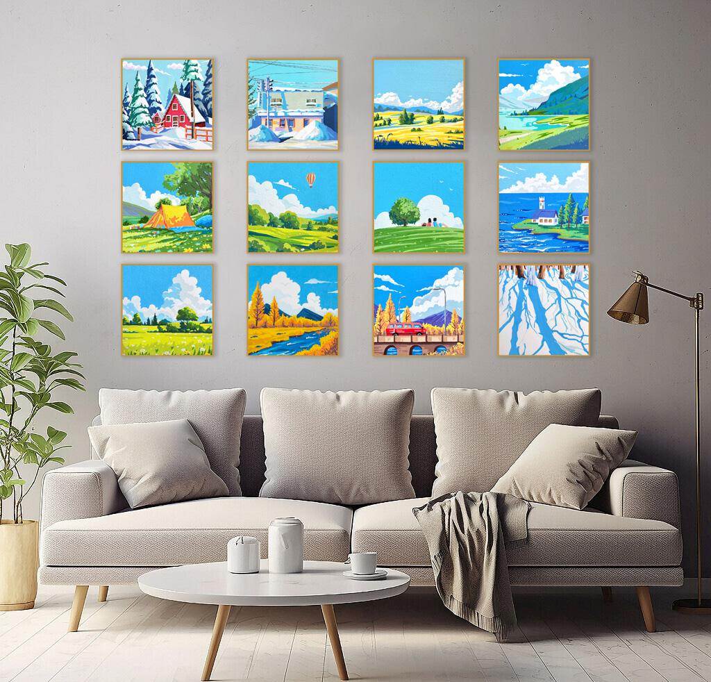 5D Diamond Painting Kit Full Drill - 永遠の青春 5D DIY ダイヤモンドペインティングキット - 自然の十二のささやき