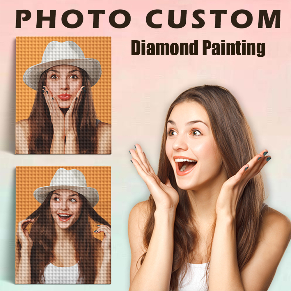 Painting Supplies - Evershine フルスクエアラウンドダイヤモンド絵画写真カスタム DIY アクリルクラフト用品ダイヤモンドモザイクホーム寝室の壁アートワーク
