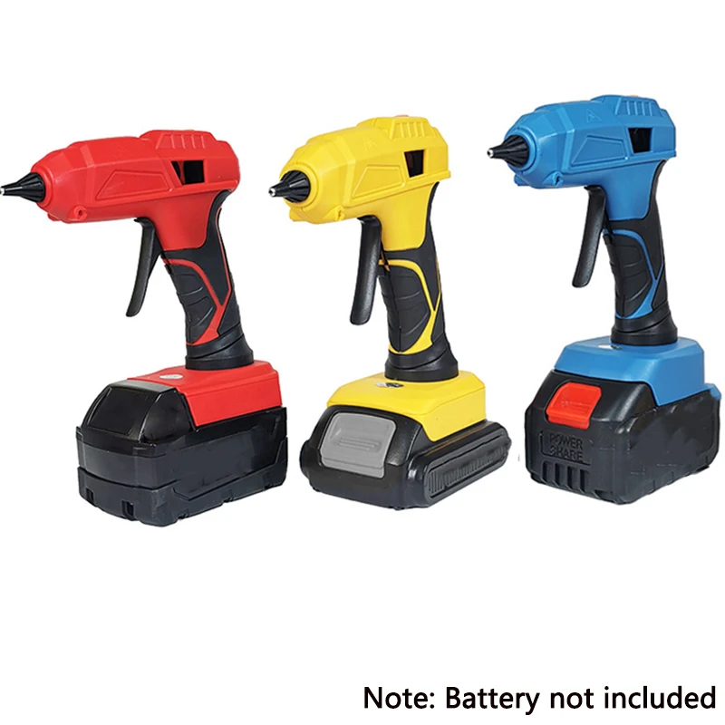 Hot Melt Glue Gun Cordless - マキタ,デウォルト,ミルウォーキー用のコードレスホットグルーガン,電気修理ツール,11mmスティックのり,40W