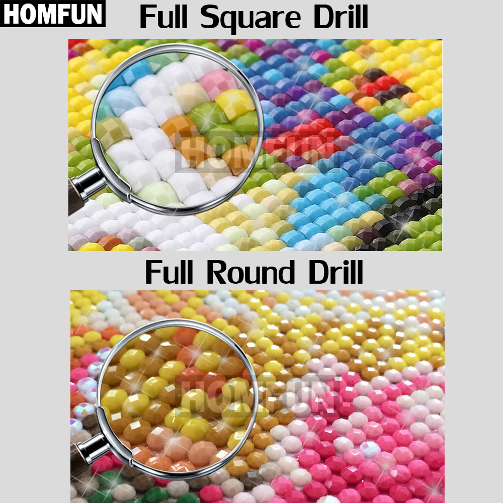 Homfun-ダイヤモンド絵画のテーマ「エンジェル」,正方形 - 5D Diamond Painting Kit Full Drill のレビューと価格