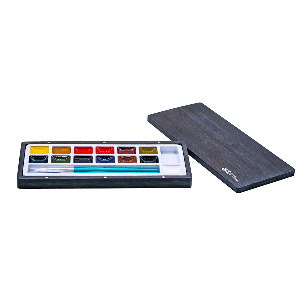 ArtSecret 13 固体水彩パレットセット Woden - Watercolor Paint Set Solid Pigment のレビューと価格
