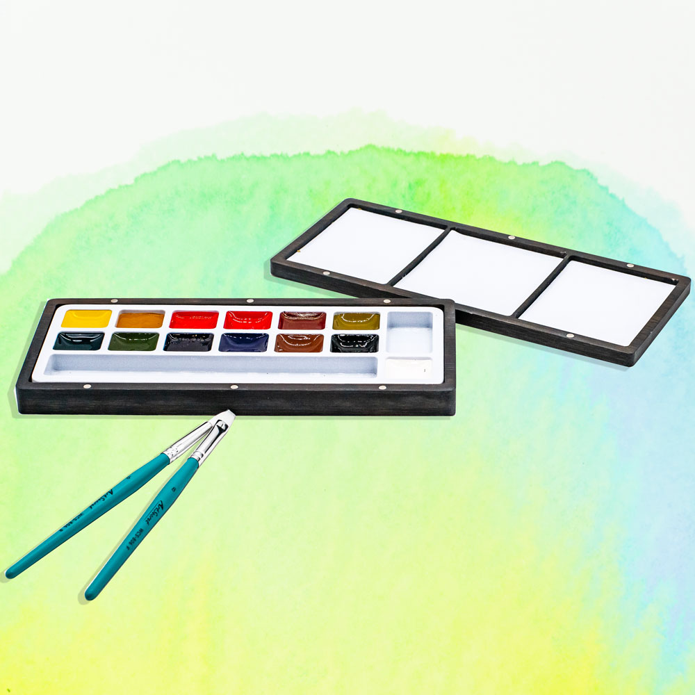 ArtSecret 13 固体水彩パレットセット Woden - Watercolor Paint Set Solid Pigment のレビューと価格
