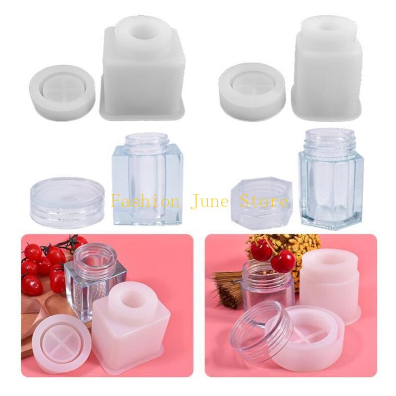 1 セット収納ボトルジャークリスタルエポキシ樹脂型 DIY  - Silicone Epoxy Resin Molds Set のレビューと価格