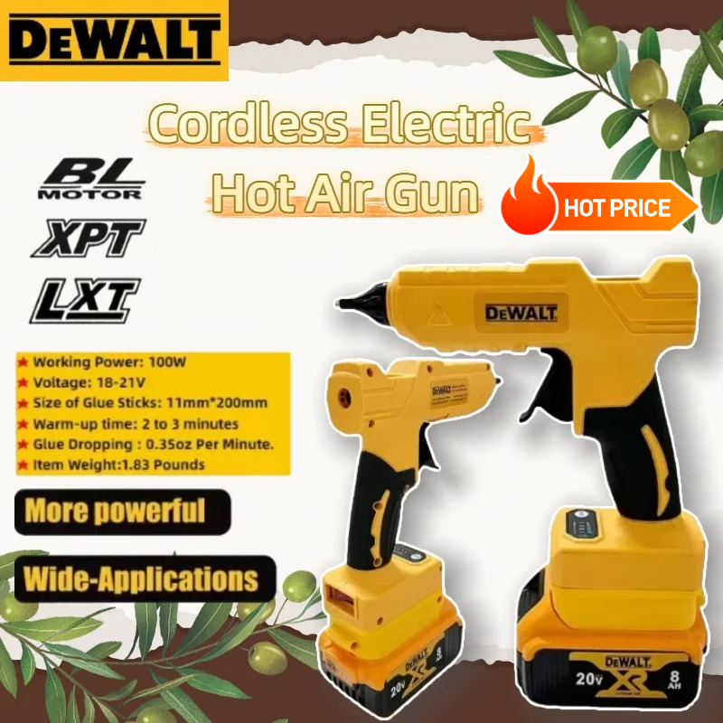 デュウォルト コードレス電動ハンドヘルドホットグルーガン 修 - Hot Melt Glue Gun Cordless のレビューと価格