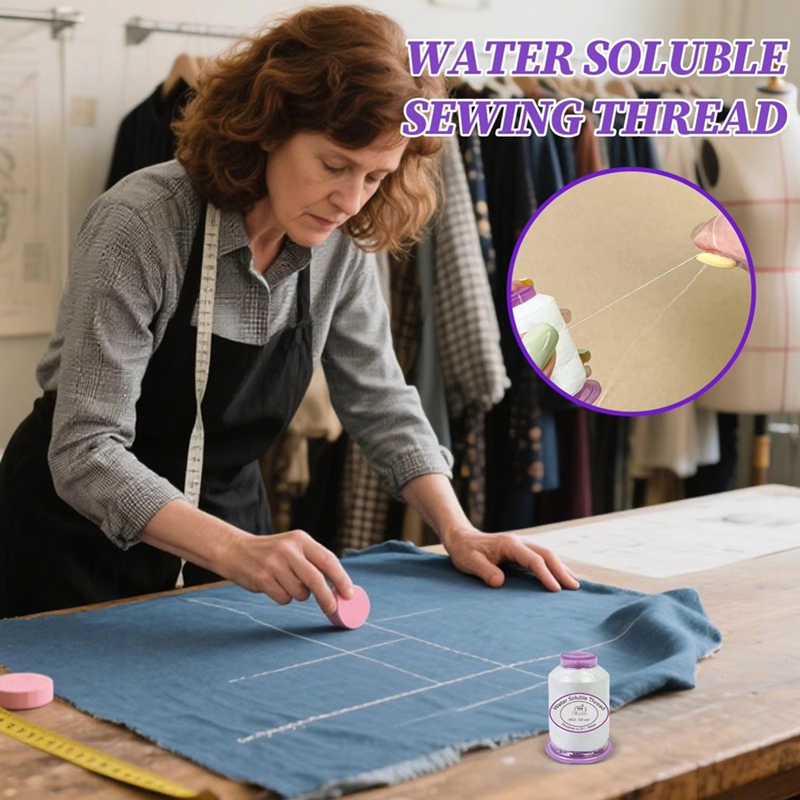 ミシン用糸 1492.7フィート 水溶性ミシン糸 溶けるコー - Sewing のレビューと価格