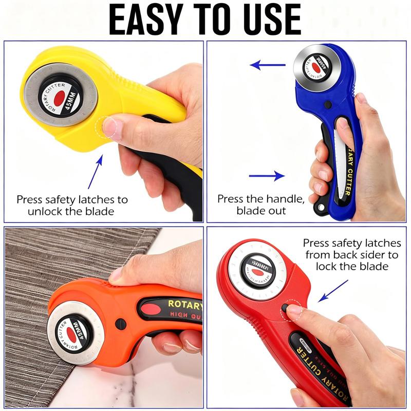 生地ロータリーカッター 45 ミリメートルブレードカード紙縫 - Rotary Cutter For Fabric 45Mm のレビューと価格