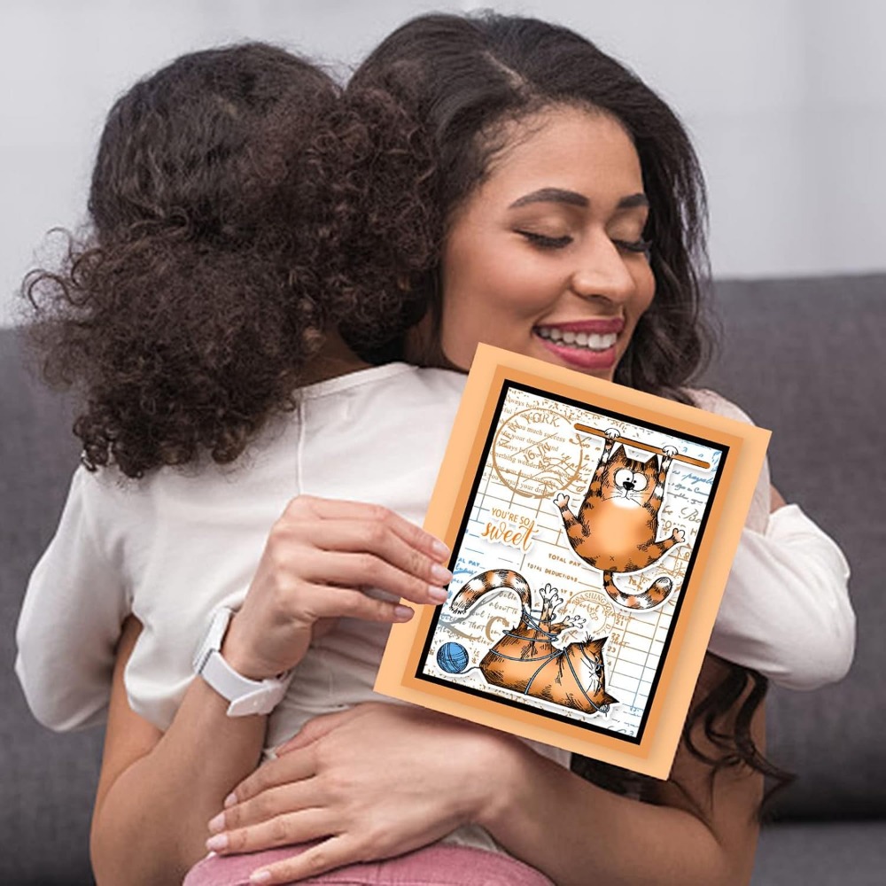 透明なシリコンゴムスタンプ、素敵な猫のアザラシ、願いの言葉、 - Clear Silicone Stamps For Card Making のレビューと価格