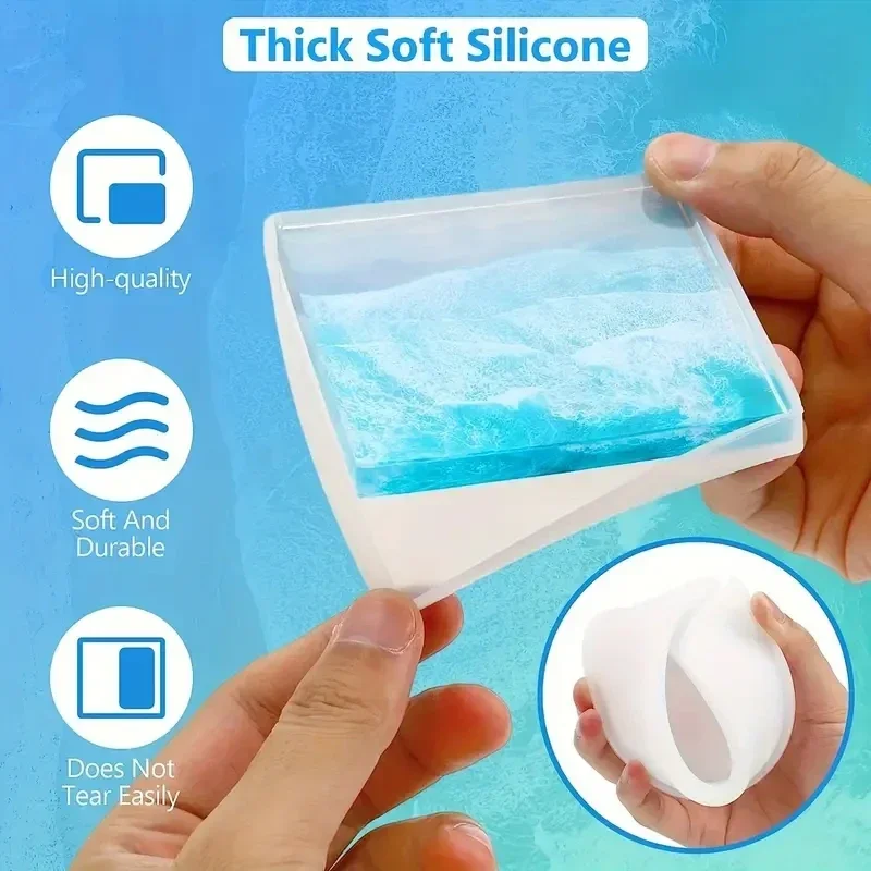 5個/セット DIY エポキシ樹脂カップコースター作成用シリ - Silicone Epoxy Resin Molds Set のレビューと価格