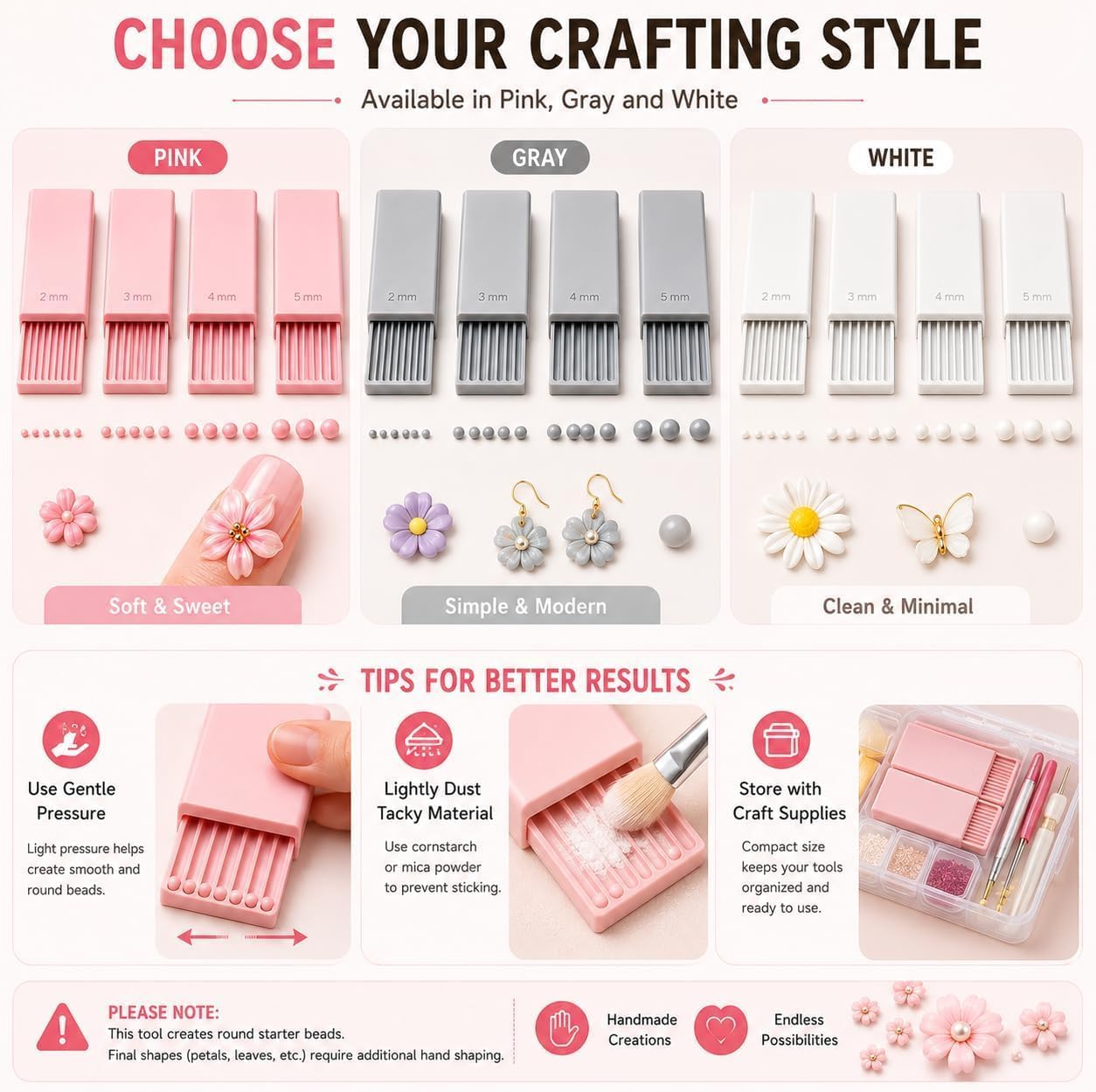 4個入り 3Dプリントクレイジェルボールメーカーツール、3D - Beading のレビューと価格