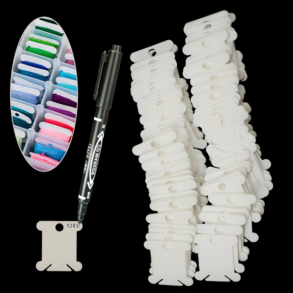 刺繍糸オーガナイザー 18コンパートメント クロスステッチ糸 - Cotton Embroidery Thread Skeins のレビューと価格