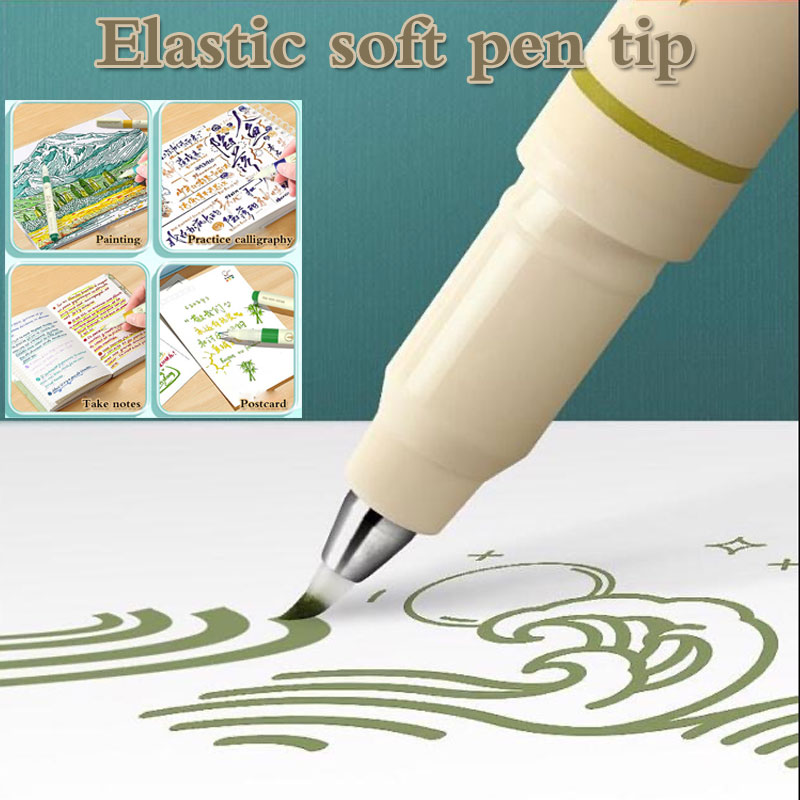 24/3 色ヴィンテージ水彩レタリングアートマーカー描画ペン - Painting Supplies のレビューと価格