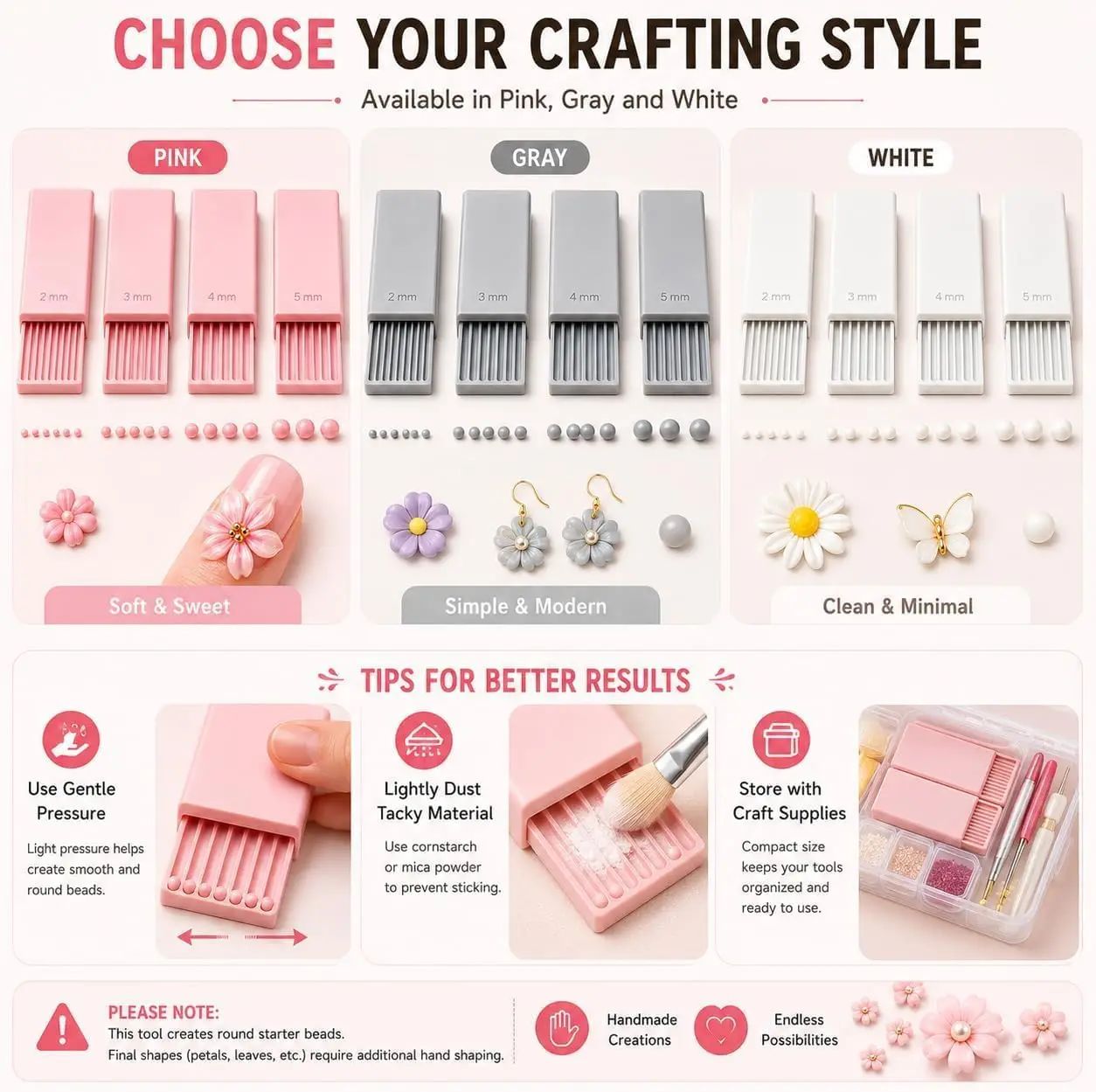 4個入り 3Dプリントクレイジェルボールメーカーツール、3D - Beading のレビューと価格