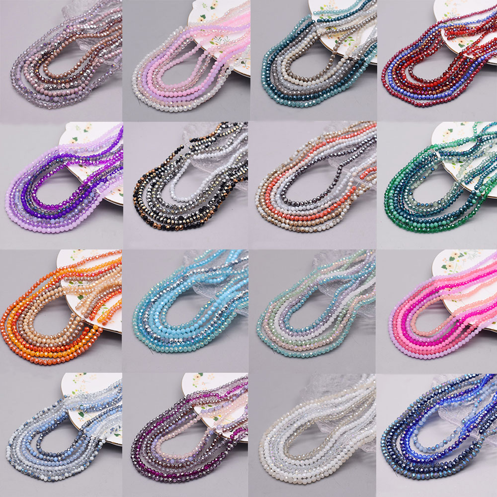 ジュエリー作り用のファセットガラススペーサービーズ,ジュエリ - Glass Seed Beads 2Mm Jewelry Making のレビューと価格