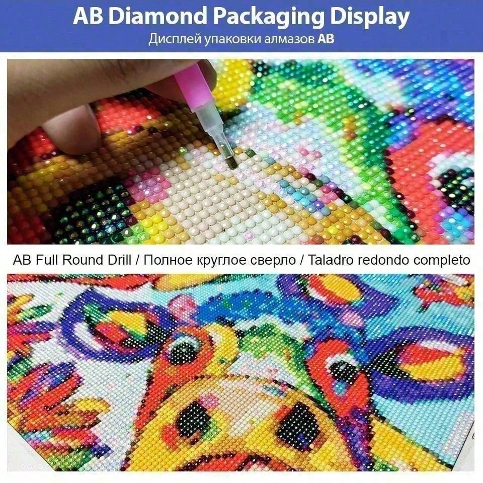 5D DIYフロッキングクロス1枚、特殊ドリル、ダイヤモンド - 5D Diamond Painting Kit Full Drill のレビューと価格