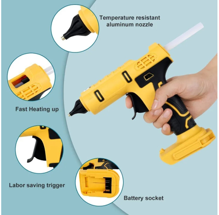 コードレス電気ホットグルーガン,ホットメルトガン,溶接,10 - Hot Melt Glue Gun Cordless のレビューと価格