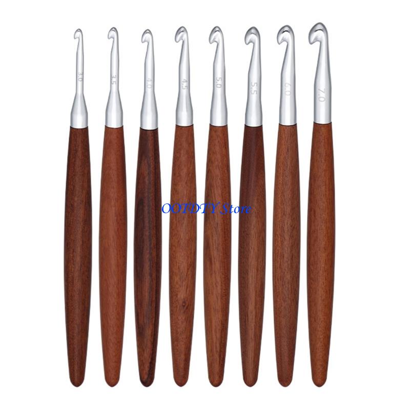 367A 8 個人間工学に基づいた木製グリップかぎ針編みフッ - Wooden Crochet Hooks Ergonomic Handle のレビューと価格