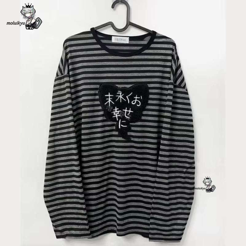 Y2K アメリカンパンクヴィンテージ O ネック長袖シャツオ - Embroidery のレビューと価格