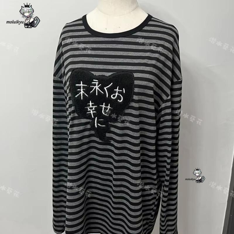 Y2K アメリカンパンクヴィンテージ O ネック長袖シャツオ - Embroidery のレビューと価格