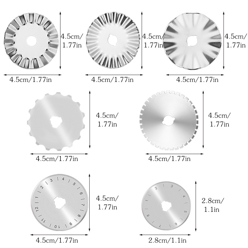 1個入り 28/45mm ロータリーカッターブレード 丸型キ - Rotary Cutter For Fabric 45Mm のレビューと価格