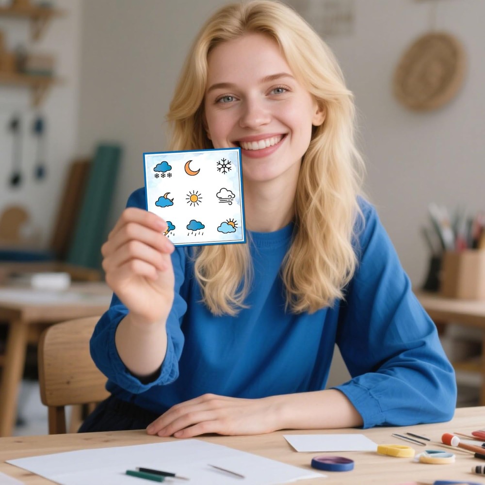 天気日記クリアスタンプ スクラップブッキング用 日付 温度  - Clear Silicone Stamps For Card Making のレビューと価格