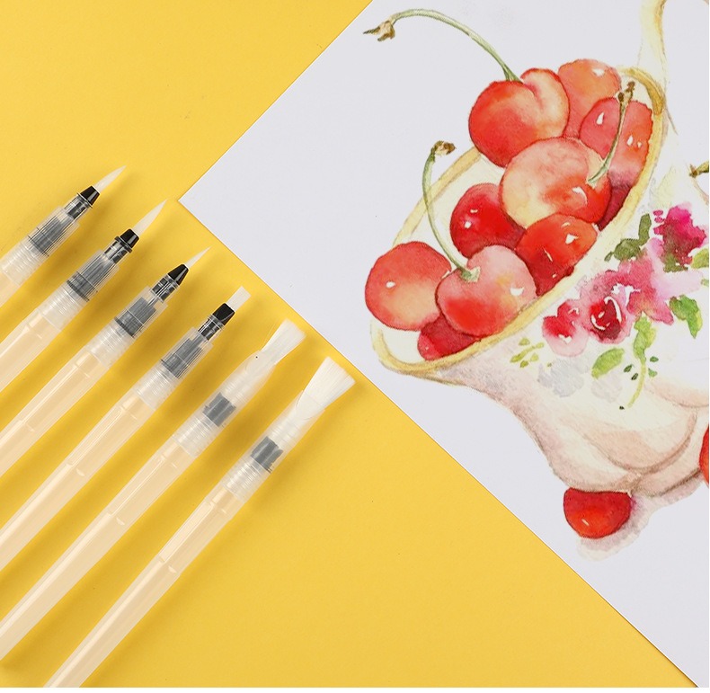 水道水ペンセット固体水彩顔料ペン初心者詰め替えソフトヘッド水 - Watercolor Paint Set Solid Pigment のレビューと価格