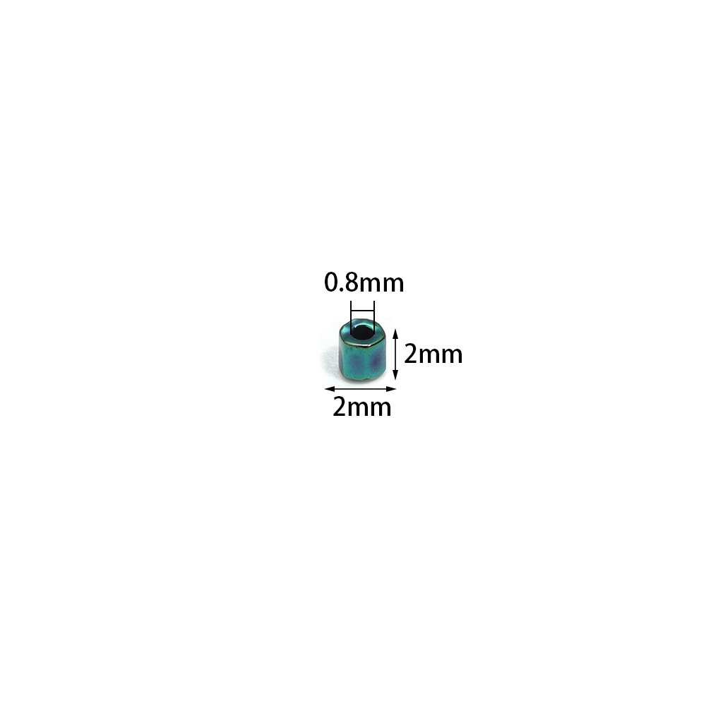 10/50g 2mm ボトル入り/袋入り メタリックカラーガ - Glass Seed Beads 2Mm Jewelry Making のレビューと価格
