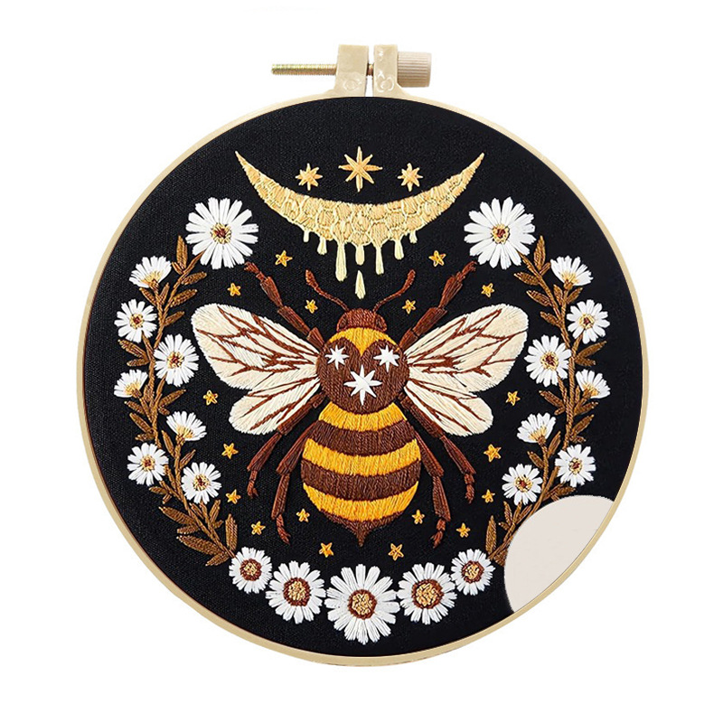ハチドリ刺繍キット 初心者向けパターン パンチニードルキット - Cross Stitch Stamped Kits Beginners のレビューと価格