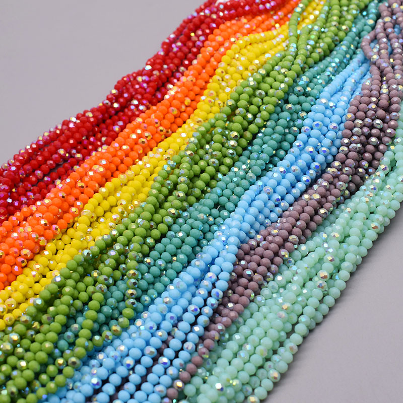 ジュエリー作り用クリスタルガラスファセットビーズ、ルーズスペ - Glass Seed Beads 2Mm Jewelry Making のレビューと価格