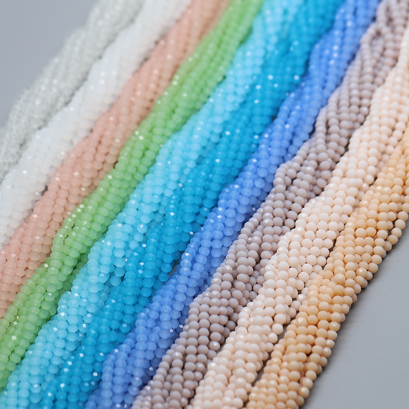 4mm（10連）1050個/袋 ファセットロンデルクリスタル - Glass Seed Beads 2Mm Jewelry Making のレビューと価格