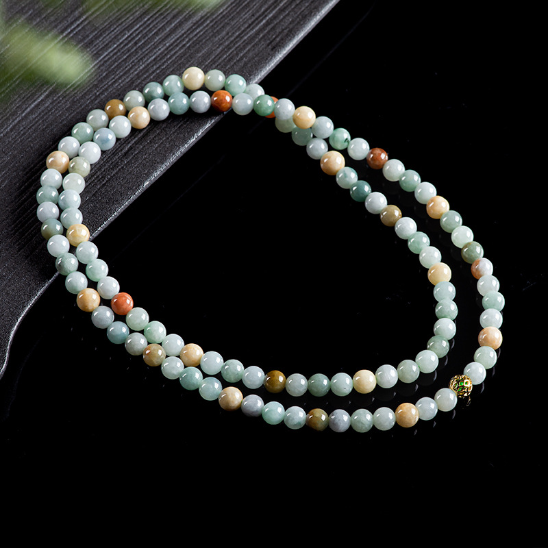 ビルマ翡翠ビーズブレスレットネックレス本物のジュエリーチャー - Beading のレビューと価格