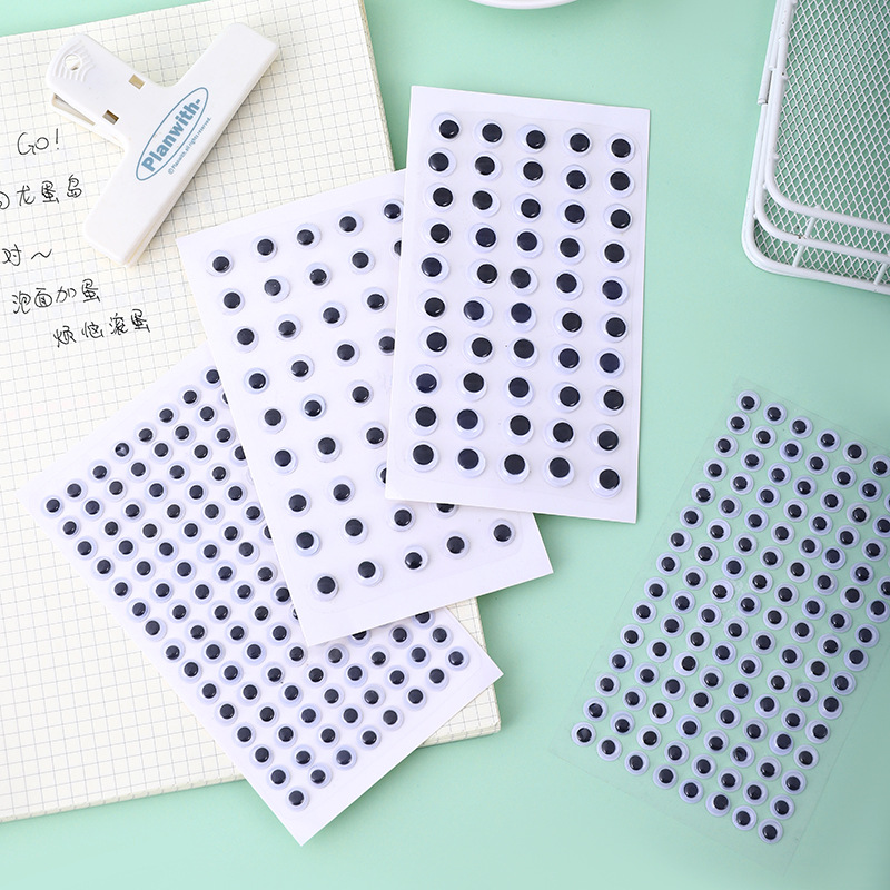 卸売 自己粘着式 ウィグリーアイ ステッカー プラスチック製 - Scrapbooking のレビューと価格