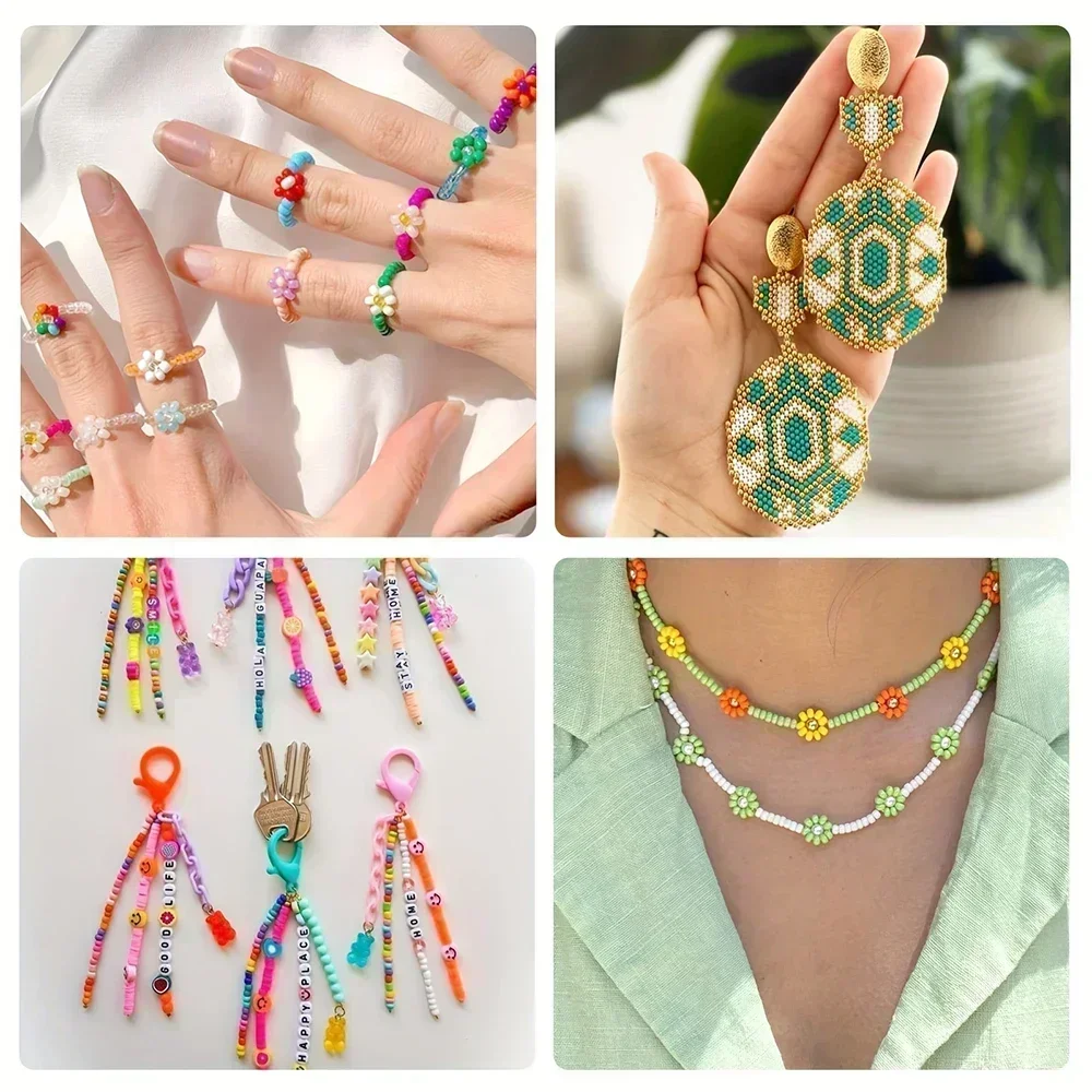10g カラフルなガラスシードビーズ ラッカー効果のある焼き - Glass Seed Beads 2Mm Jewelry Making のレビューと価格