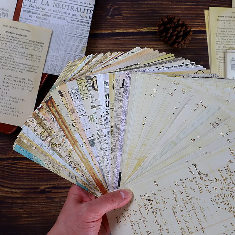 スクラップブッキング,アルバム,新聞,日記,手工芸品の装飾的 - Vintage Junk Journal Scrapbooking Paper のレビューと価格