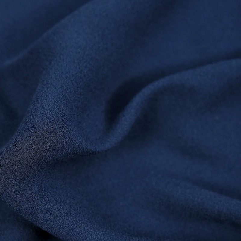 プレミアムサンドウォッシュリネンサテン生地ディープブルーソリ - Sewing のレビューと価格