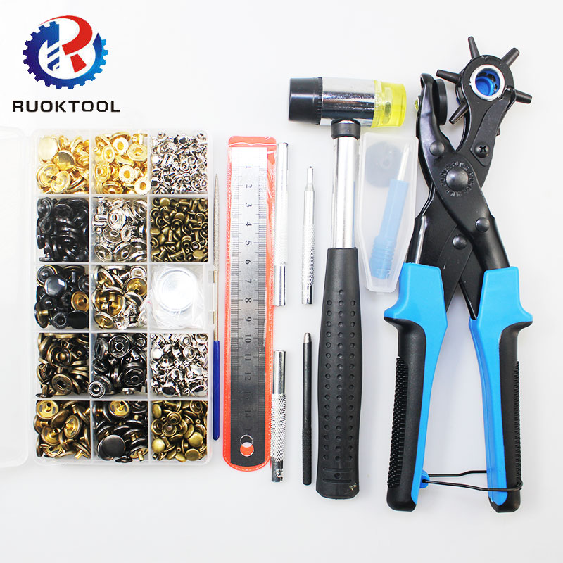 340個入り革穴あけパンチプライヤー工具セット（革、ベルト、 - Craft Tools のレビューと価格