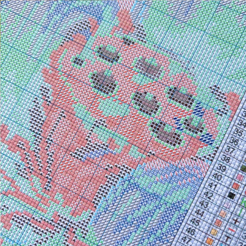 【CC2937 スプリングガーデン】初心者向けDIYスタンプ - Cross Stitch Stamped Kits Beginners のレビューと価格