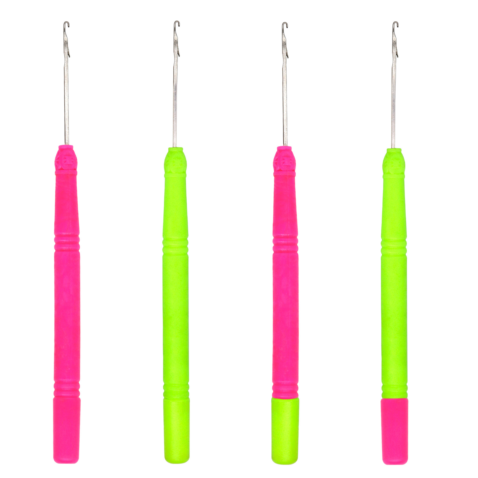ドレッドヘア編み用かぎ針 ピンクのプラスチックハンドル グリ - Wooden Crochet Hooks Ergonomic Handle のレビューと価格