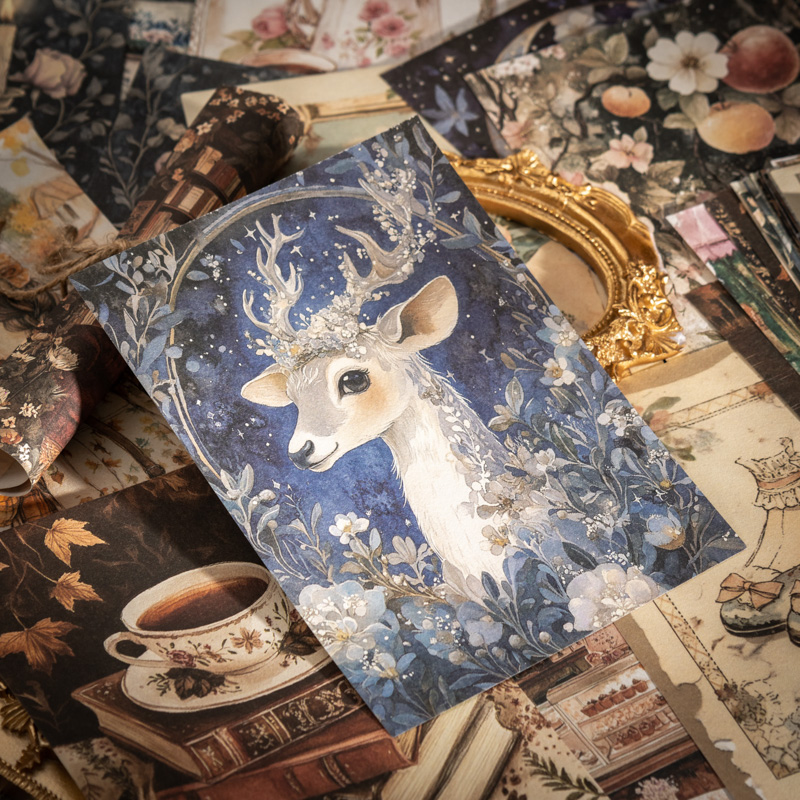 JIANQI 100 個レトロ手作り紙素材ジャンクジャーナル - Vintage Junk Journal Scrapbooking Paper のレビューと価格