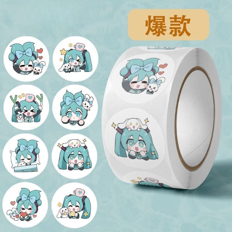 インスタ映えする可愛い初音ミクステッカー、漫画風装飾シール、 - Scrapbooking のレビューと価格
