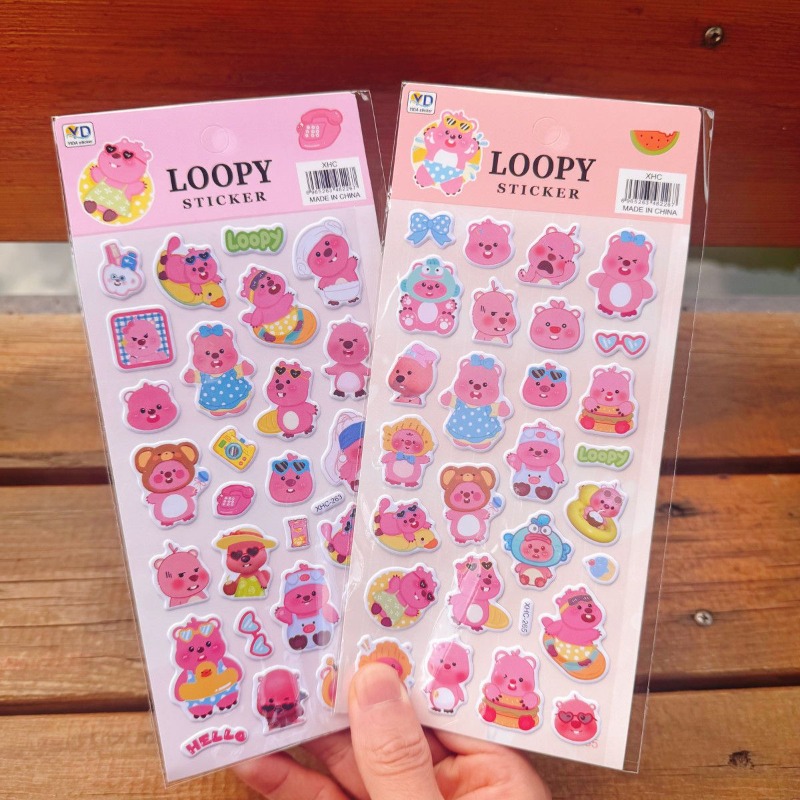 新しいポロロアニメのかわいいループ状3Dフォームステッカー、 - Scrapbooking のレビューと価格