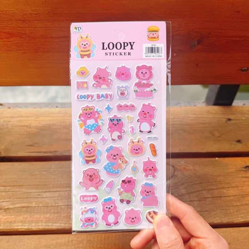 新しいポロロアニメのかわいいループ状3Dフォームステッカー、 - Scrapbooking のレビューと価格