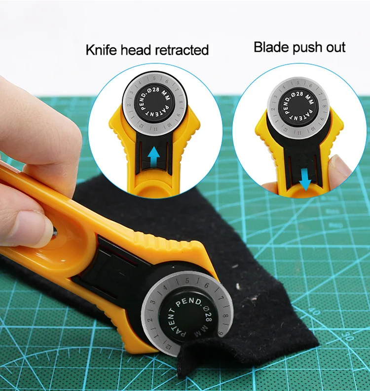 28/45 ミリメートルロータリーカッターブレード縫製ロータ - Rotary Cutter For Fabric 45Mm のレビューと価格