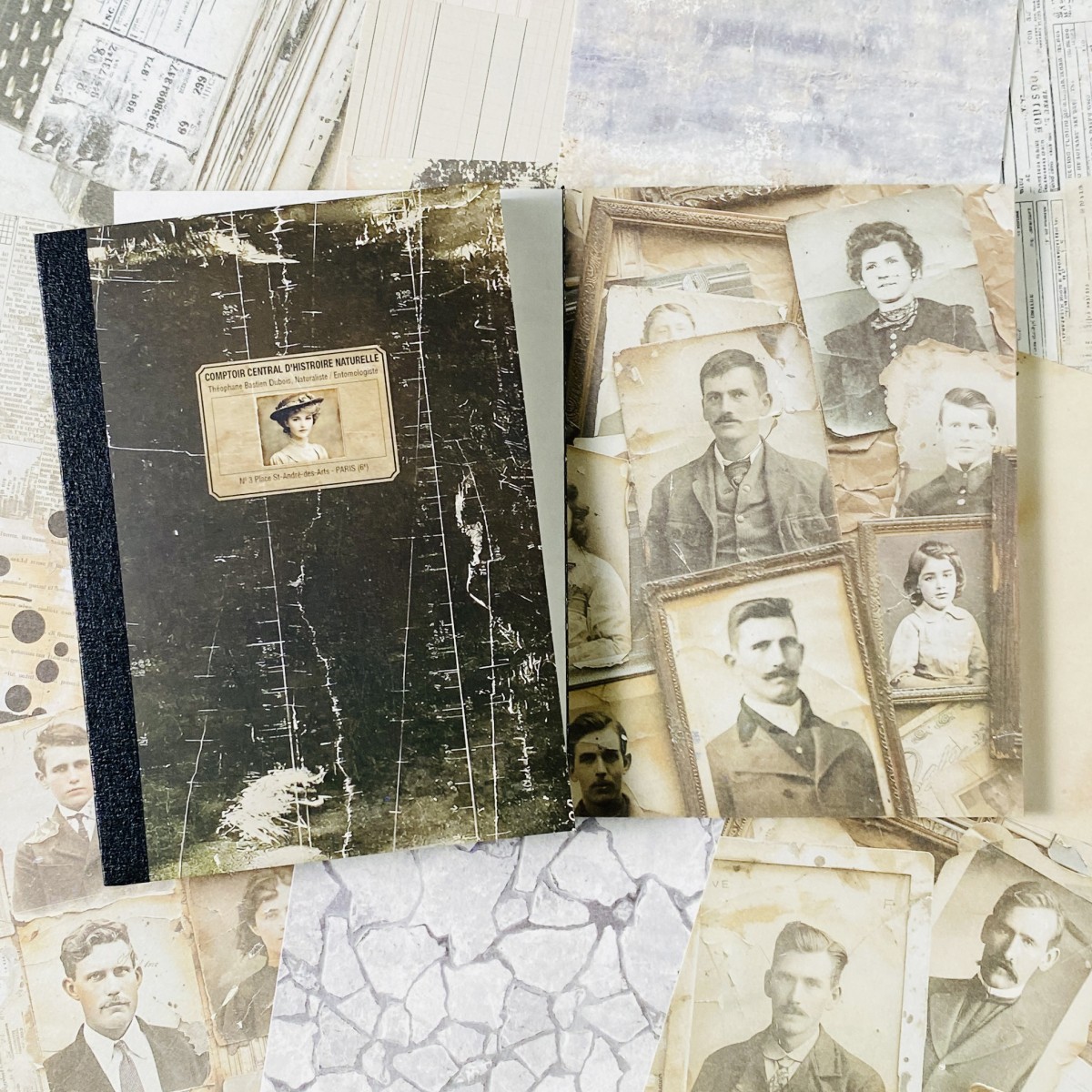 100枚入り ヴィンテージスクラップブックペーパーセット D - Vintage Junk Journal Scrapbooking Paper のレビューと価格
