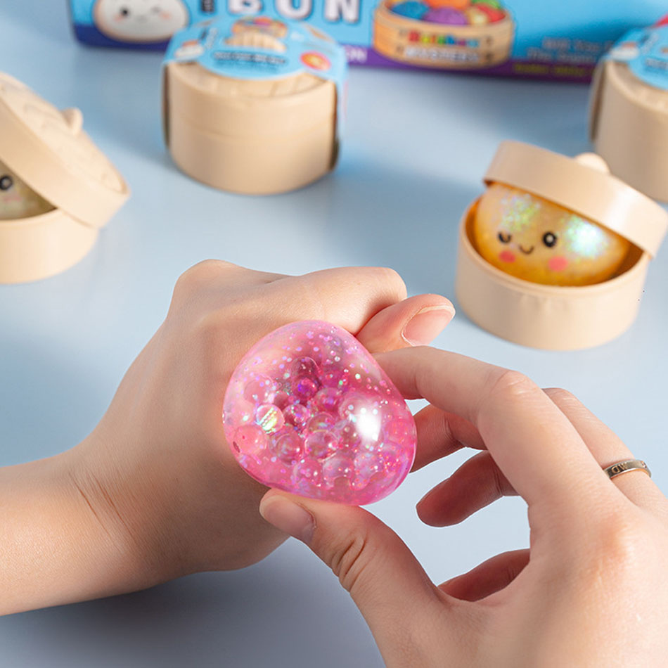 蒸しパン型スクイーズトイ シミュレーションバオ ストレス解消 - Beading のレビューと価格