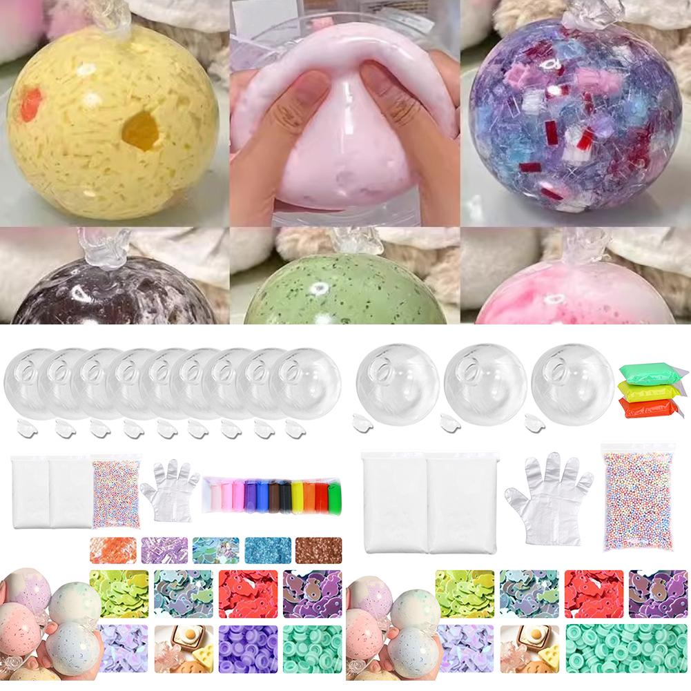 真空スクイーズボール ストレス解消DIYキット 無地ボールス - Beading のレビューと価格