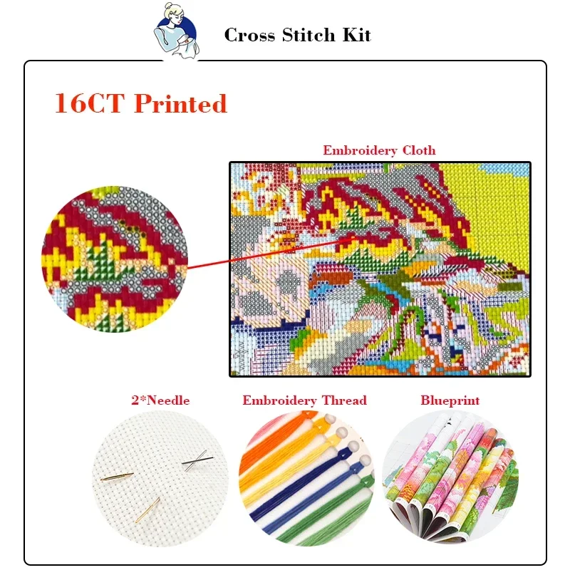 Joy Friday-クロスステッチキット,HD刺embro - Cotton Embroidery Thread Skeins のレビューと価格