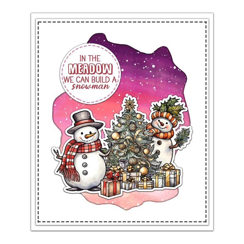 冬の雪だるまクリスマスカッティングダイクリアスタンプ DIY - Clear Silicone Stamps For Card Making のレビューと価格