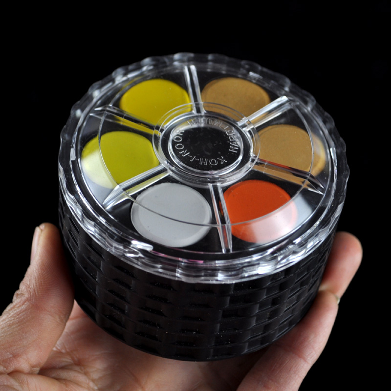 KOH-I-NOOR 固体水彩顔料ポータブルホイールスタック - Watercolor Paint Set Solid Pigment のレビューと価格